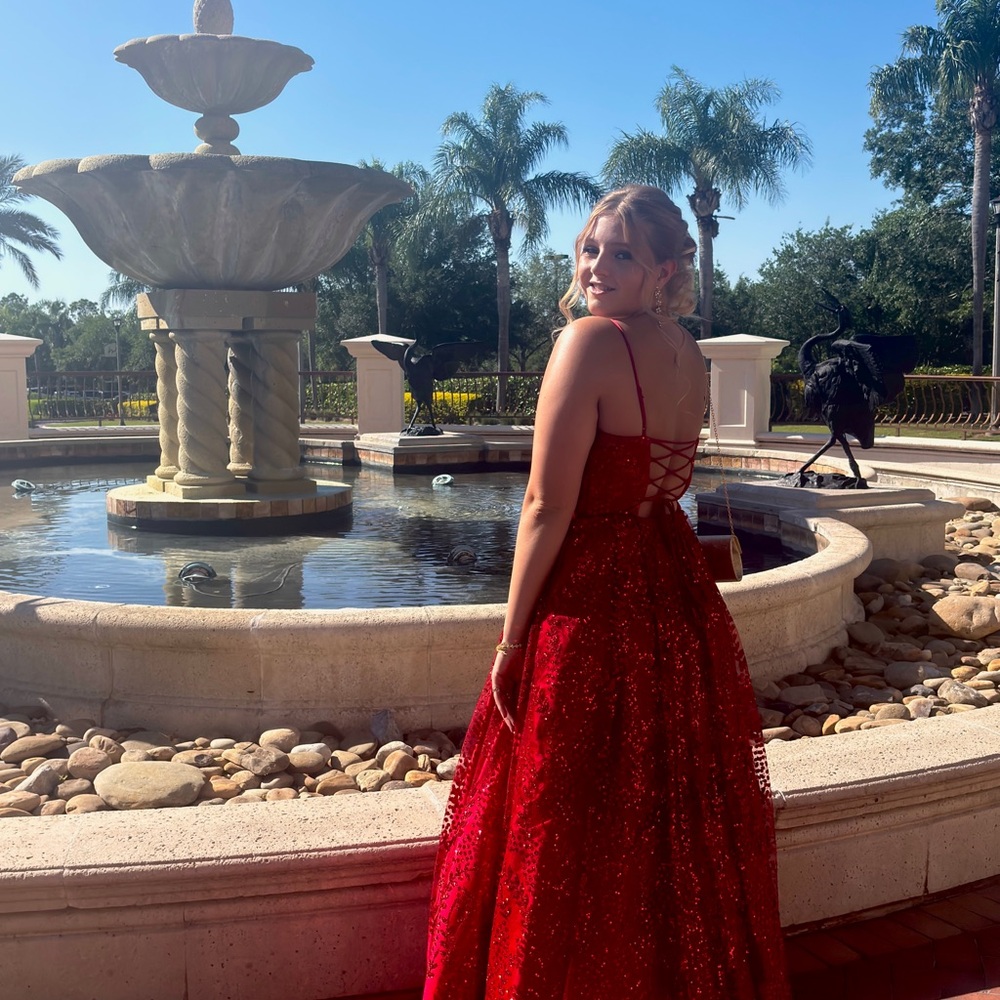 Corset Glitter Prom Dress | Blondie Nites | Sz 11